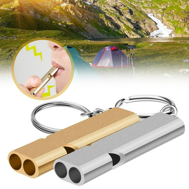 2PC Loud Emergency Survival SOS Whistle Camping Hiking 120db AU