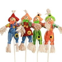 Halloween Scarecrow Decor Set - Cute & Spooky Standing Scarecrow Decorations for Porch, Yard & Indoor Displays - Fall Harvest Party Props for Home, Garden & Halloween Festivities
