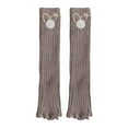 thumbnail image 4 of HNMKIU Elegant Knitted Leg Warmers Cozy Ankle Sleeves Soft Blend Tights for Girls Dance Ballet Party Wear Comfortable Fashion Style Girls Socks 02_Coffee,One Size, 4 of 4