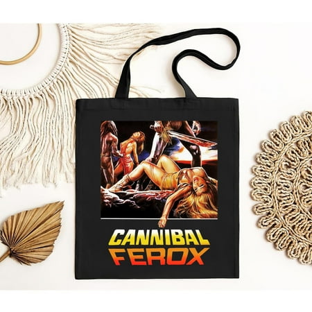 vintage Cannibal Ferox Tote Bag Short Sleeve Movie -TH22208