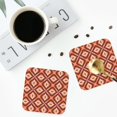 thumbnail image 5 of Disketp 70s Retro Style Funny Coasters,6 Pcs Leather Coasters With Holder, Perfect Housewarming Hostess Gifts,Protect Furniture From Water Marks Scratch And Damage, 5 of 9