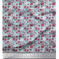 thumbnail image 1 of Soimoi Cotton Duck Fabric Leaves & Floral Shirting Print Fabric by The Yard 42 Inch Wide, 1 of 1