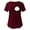 Wine, variant on Breaise 2024 Womens Nursing Tunics Tops Maternity T-Shirts Breastfeeding Blouses Shirts Summer Short Sleeves Double Layer Pregnancy Tee Mama Clothes