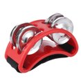 thumbnail image 3 of EeaseCA Tambourin à Pied Instrument de Musique de Percussion avec Clochettes en Métal (Rouge), 3 of 4