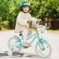 thumbnail image 2 of OLAKIDS Vélo pour Enfants, Vélo pour Tout-Petits de 12 14 16 18 Po avec Roues Stabilisatrices Amovibles et Panier, Sonnette de Sécurité, Selle et Guidon Ajustables, Bicyclette pour Filles et Garçons de 3 à 8 Ans, 2 of 9