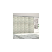 Homestock Victorian Vibes Partitions & Panels, Featuring Room Separators Divider Wall With Robust Panel Track System , 7 Panel Blinds, And Adjustable Width 110-153 Inches, Steel, 153"L X 4.25"D X 94"
