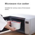 thumbnail image 3 of Home Office Hotel Portable Microwave Oven Rice Cooker Food Washable Multifunctional Grade Steamer Pot Household Cookware Kitchen Gadget Orange, 3 of 8