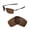 Brown - Polarized, variant on Walleva Clear Non-Polarized Replacement Lenses for Oakley Square Wire II (OO4075 Series) Sunglasses