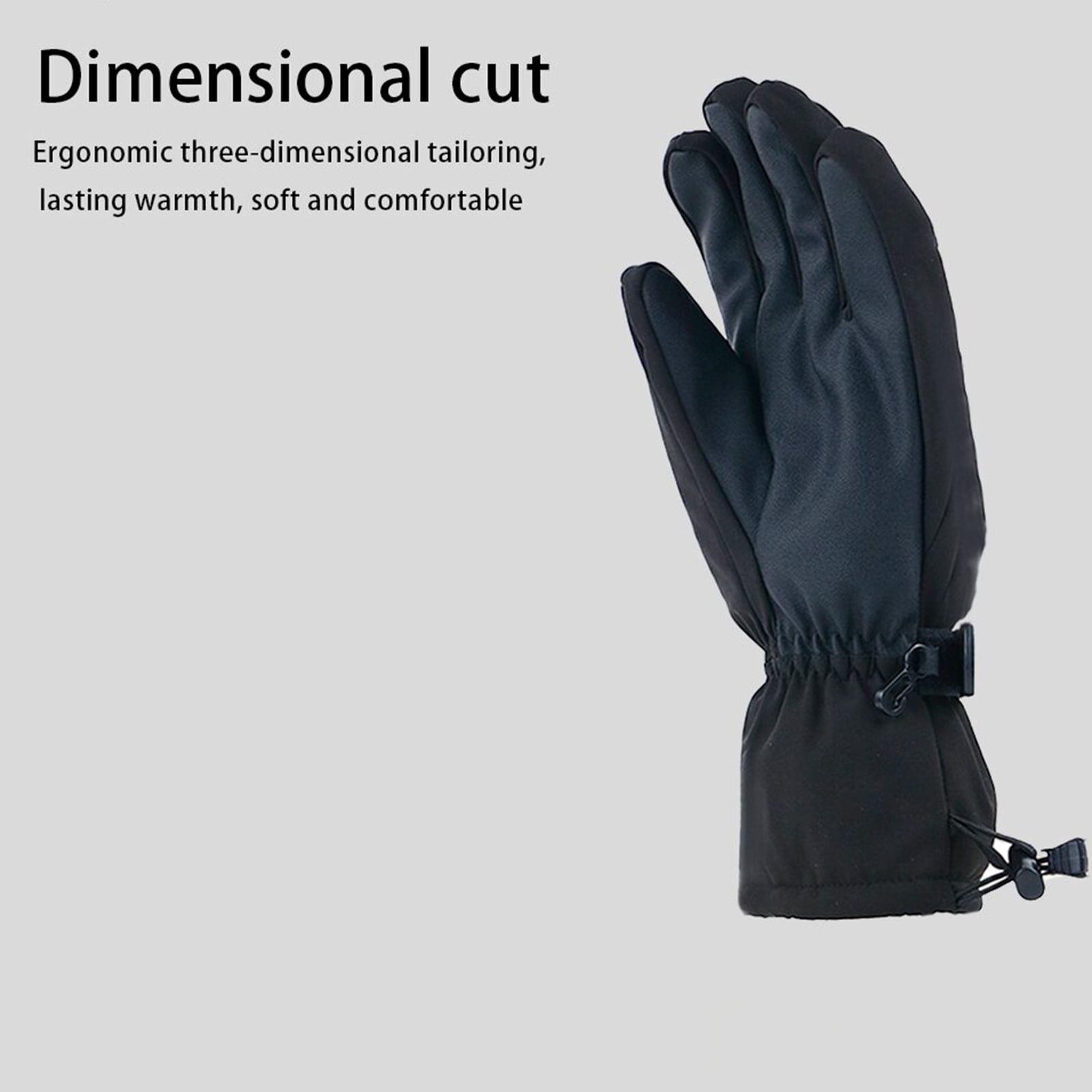 UDIYO Unisex Soft Anti-slip Elastic Open Fingers Writing Gloves Outdoor  Skiing Mitten 