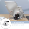 thumbnail image 3 of Raindrops Tablet PC Rack Multifunctional Portable Aluminium Alloy Silver 1Set for Bedroom and Dorm, 3 of 8
