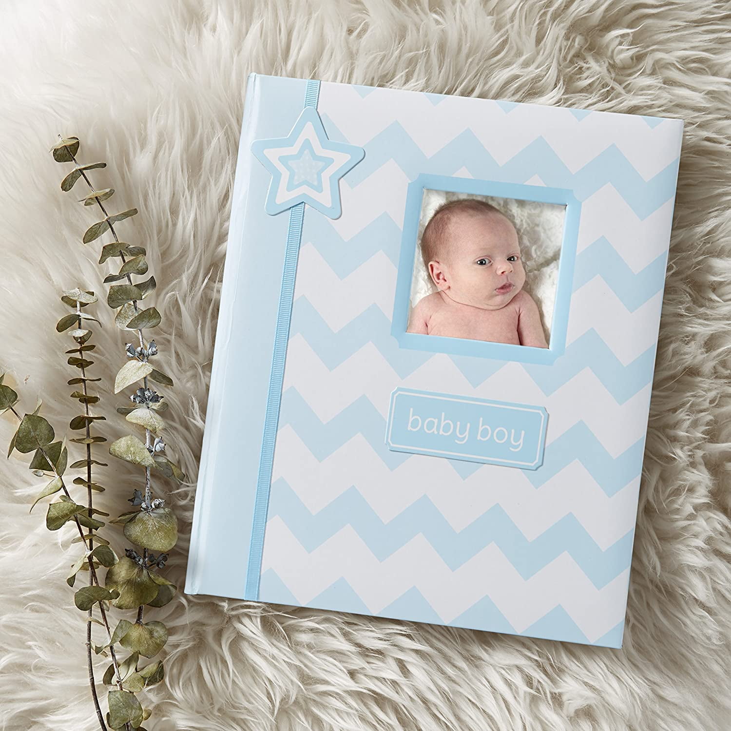 Lil Peach Chevron Baby Memory Book, Blue - A Perfect Baby Shower Gift - Walmart.com - Walmart.com