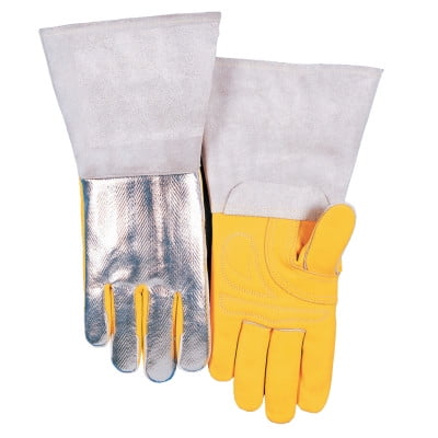 High Heat Welding Gloves, Top Grain Cowhide, Large, Buck (Best High Hide Primer)