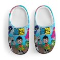 thumbnail image 2 of Teen Titans Go Slippers for Kids, Cute Soft Plush Anti-slip Fluffy Fuzzy House Slippers Warm Soft Plush Non-Slip Indoor Outdoor Slip-on Shoes for Boys Girls, 2 of 7