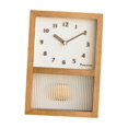 thumbnail image 1 of Reloj de pared, silencioso, moderno, ligero, decorativo, de madera, para cafetería, , habitación infantil, dormitorio, regalo para, 1 of 9