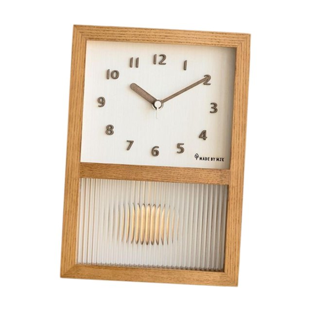 Reloj de pared, silencioso, moderno, ligero, decorativo, de madera, para cafetería, , habitación infantil, dormitorio, regalo para