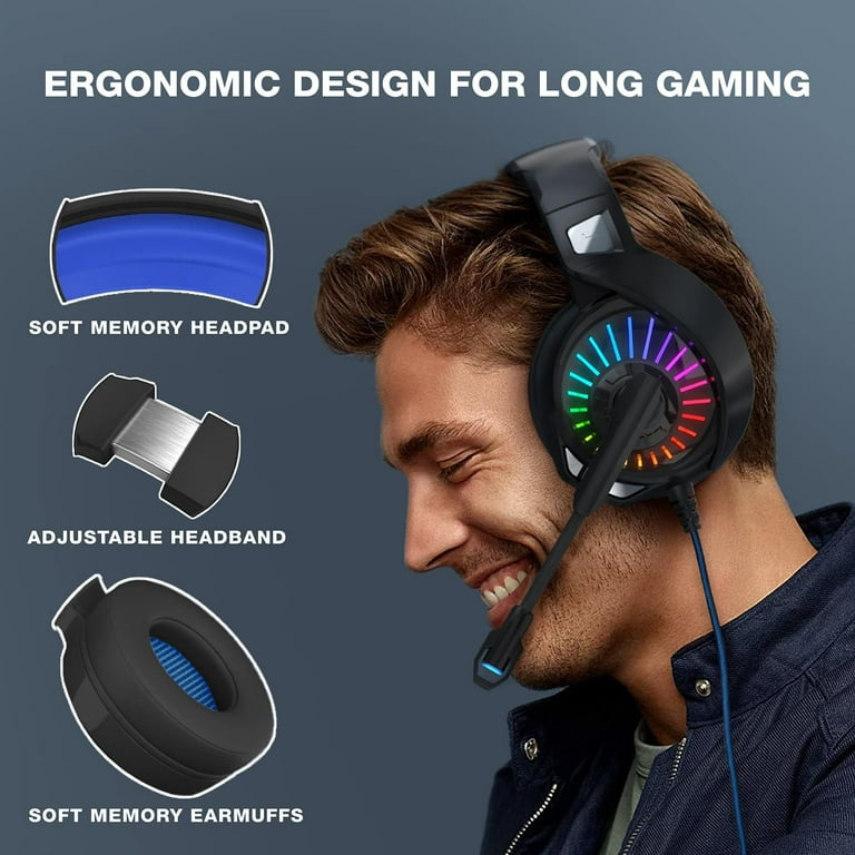 G06 Wireless Gaming Headset with Microphone for PS5, PS4, PC, Mac, 3-in-1 Gamer  Headphones wit Mic, 2.4GHz PS Console, Bluetooth Mode Switch, Wired  Controller 