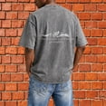 thumbnail image 5 of Mens Christian Graphic Shirts - 'So Will I' Faith Cross Vintage Washed Oversized Tshirts Religious Back Print Tops Casual Streetwear Summer Clothes, 5 of 7