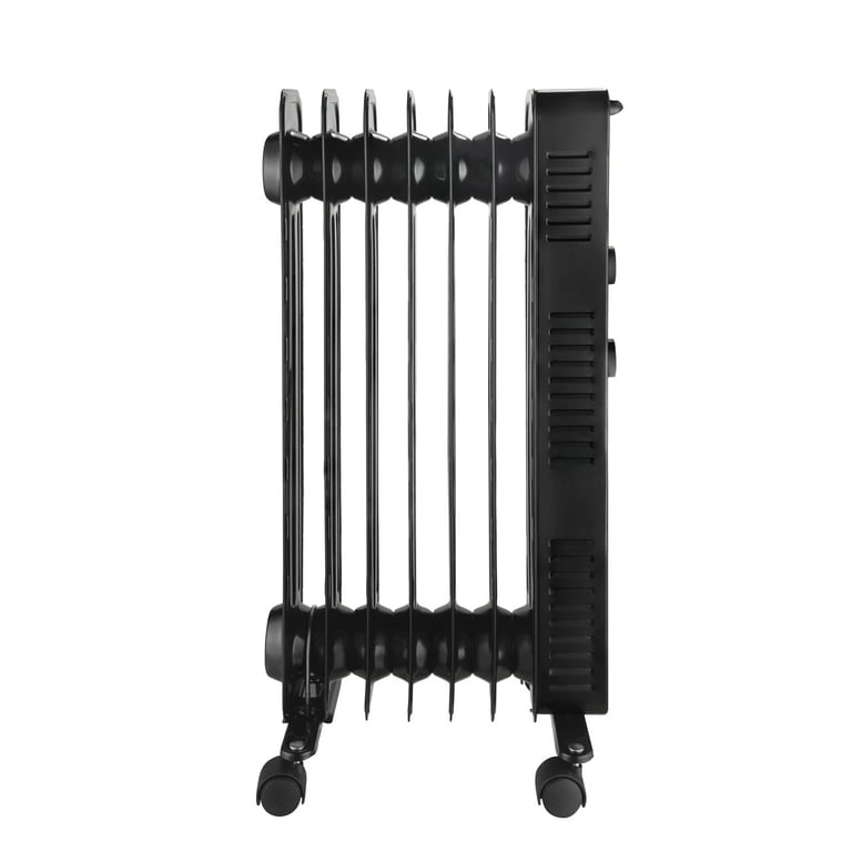 Pelonis 1500W Mechanical Oil-Filled 3-Setting Electric Radiant Heater,  PSH07O2ABB, Black - Walmart.com