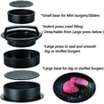 thumbnail image 6 of Burger Press, 3 in1 Different Sizes Hamburger Patty Maker Molds, Works Best for Stuffed Burgers, Perfect Shaped Patties, Sliders/Regular Burger for Grilling Cooking., 6 of 9