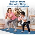 thumbnail image 5 of General Extra Thick Yoga Mat 1/4 & 1/3 & 2/5 Inch - Non Slip Exercise Mat with Alignment Lines, Carrying Strap, TPE Eco-Friendly Material for Knee Support, Sweat-Proof 72" x 24" for Women & Men, 5 of 14