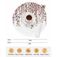 thumbnail image 6 of 15 Inch Round Placemats Set of 4, Brown Eucalyptus Leaves Non Slip Heat Insulation PP Table Mats, Spring Leaves Plants Country Washable Place Mats for Kitchen Dining Party Table Decor, 6 of 7