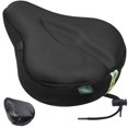 thumbnail image 1 of Cojín de asiento de bicicleta Zacro acolchado en gel para hombre y mujer, color negro, 1 of 8