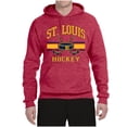 thumbnail image 2 of Wild Bobby City of St. Louis Hockey Fantasy Fan Sports Unisex Hoodie Sweatshirt, Vintage Heather Red, XX-Large, 2 of 5