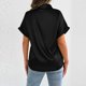 thumbnail image 4 of mfyjkho Tops Para Hacer Ejercicio Para Mujer, Blusa Informal Cómoda De Manga Corta Con Botones Para Mujer Tops Para Salir Para Mujer S, 4 of 6