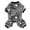 Gray, variant on WBQ Dog Fuzzy Pajamas, Pattern Print Velvet Dog Winter Clothes for Small Dogs Boy&Girl, Pet Soft Pajamas Jumpsuit, Cat Apparel