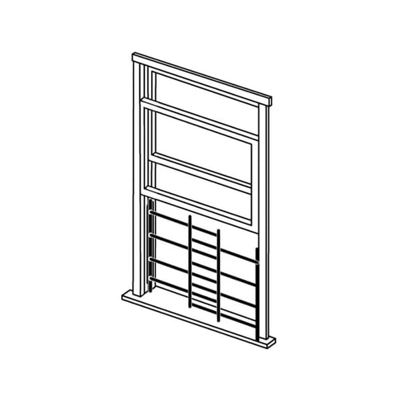 32-58 X 20 - 4 Bar Child Safety Window Guard