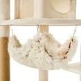thumbnail image 5 of Vibrant Life 73" Large Multi-Functional Cat Tree with Condo, Hammock and Scratching Posts, Beige, 5 of 9