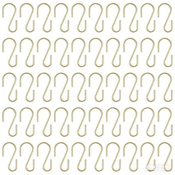 Leeye S Hooks 100 Pack Metal S Shaped Hangers Multipurpose Hanging Hooks for Camping Kitchen Garage Jewelry Plant Storage