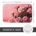 thumbnail image 2 of Pofeuu Delicate Pink Carnations A Print Flannel Doormats Rug16"x24"Rug Washable Doormats Indoor Outdoor Rugs for Layered Front Door Mats, Porch, Kitchen, Entryway, 2 of 7