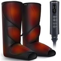 CINCOM Leg Massager with Heat for Circulation, Foot and Calf Massager Heated Compression FSA/HSA Eligible