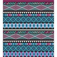 thumbnail image 3 of Ambesonne Ethnic Duvet Cover Set, Bohem Vintage Shapes, King, Dark Blue Hot Pink, 3 of 3