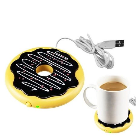 

Tohuu USB Warmer Cup Pad Donut Constant Temperature Heating Coffee Beverage Warmer Coffee Mug For Desk Coffee Coaster Warmer Heated Coffee Coaster Electric Warmers For Office Use exceptional