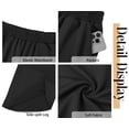 thumbnail image 5 of Fantaslook Capri Pants for Women Wide Leg Sweatpants Harem Palazzo Baggy Pants with Pockets, 5 of 7