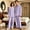 Purple, variant on Dwelliawo Mens Yarn Cotton Pajama Set, Long Sleeve Button Down PJ Set for Men Plaid Men's Sleepwear Dark Gray 3xL