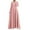Pink, variant on ZANZEA Women O-Neck Full Sleeve Lace Patchwork Loose Swing Long Dress Muslim Abaya Kaftan Dresses