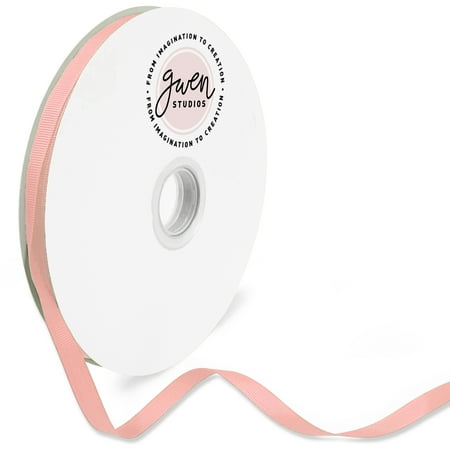 UPC: 0810056349189 | Pink Grosgrain Ribbon for Crafts and Bows  3/8  x 100 Yards by Gwen Studios