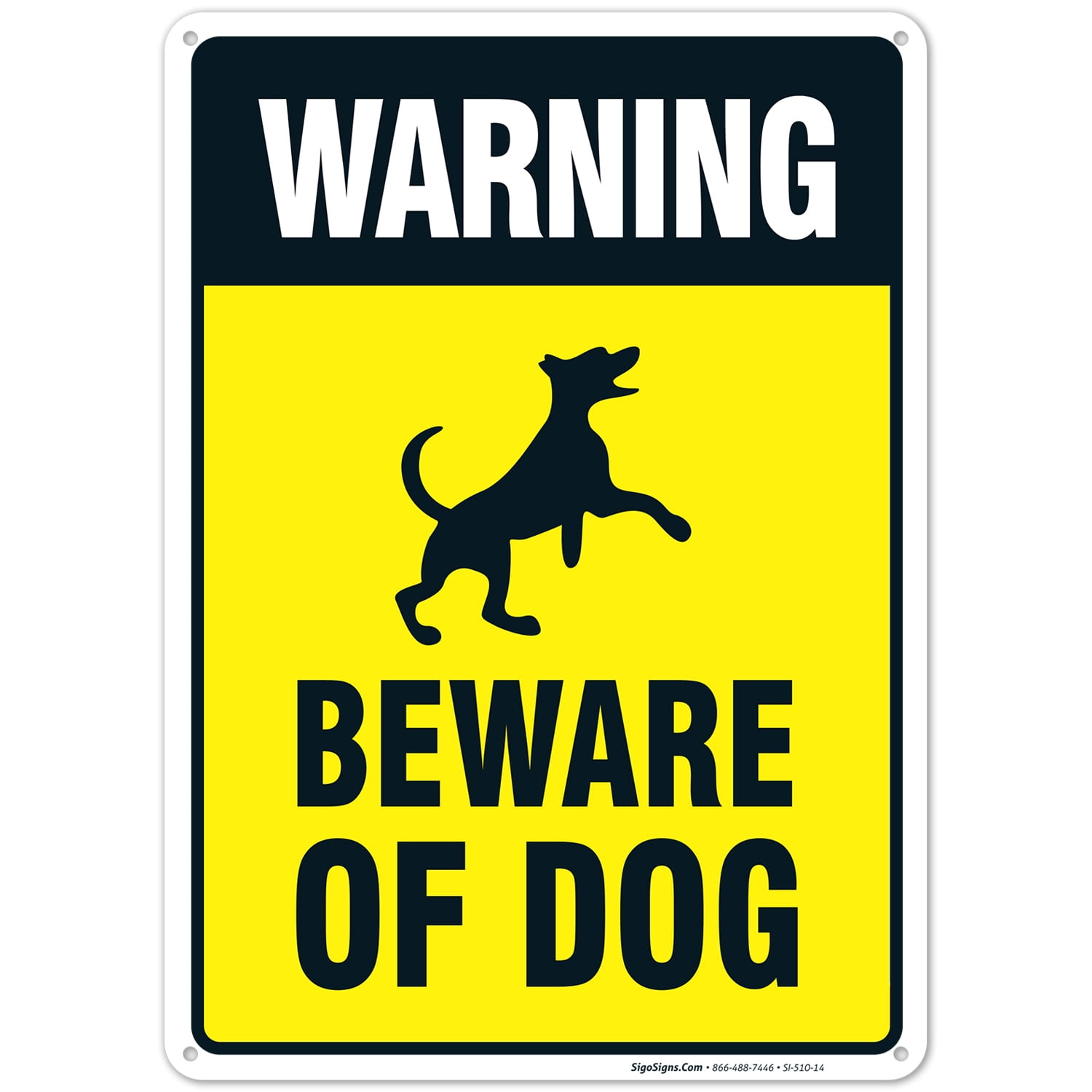 Warning Beware Of The Dog Manga Warning Beware of Dog Sign, Dog Warning Sign, - Walmart.com