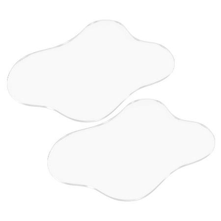 

CHICHUMID Creative Coasters 2Pcs Acrylic Heat Insulation Irregular Shaped Mats for Unique Table Settings
