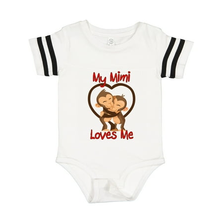 

Inktastic My Mimi Loves Me Monkey Gift Baby Boy or Baby Girl Bodysuit
