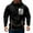 Black, variant on LUOGENLI Men Hoodies Blanket Men's Casual Hoodie Loose Fit Pullover Sweatshirt with Print Design for Autumn Winter Daily Wear Comfortable Hoodies for Men Pullover 4Xl Light Gray Size XL