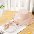 thumbnail image 5 of Elainilye Women's Sun Hat, Wide Brim Tea Party Hat, Breathable UV Protection Formal Hat for Outdoor Weddings, Beach, Garden Parties, Summer Events, Fashion Accessories, 5 of 6