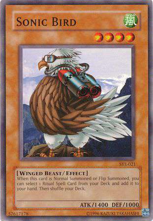 YuGiOh Yugi Evolution Deck Common Sonic Bird SYE-021