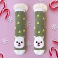 thumbnail image 3 of MZXELPRJD No Show Socks Womens Slipper Socks Home Floor Socks Winter Warm Fuzzy Lined Socks Super Soft Socks Unisex, Womens Socks Size 7-9 Army Green, 3 of 9