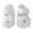 White, variant on QUOTAY Baby Shoes Fashionable Pattern Cute Flower Decoration Hook Loop Lightweight First Toddler Slippers Beige，0-3 Months