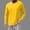 (Solid)Yellow, variant on YODETEY Men’s V-Neck Long Sleeve T-Shirt, Mens Everyday Basics Casual Pullover Long Sleeve Tops,Big and Tall White,Size XXXXXL
