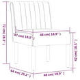 thumbnail image 4 of vidaXL Slipper Chair Black Velvet, 4 of 5